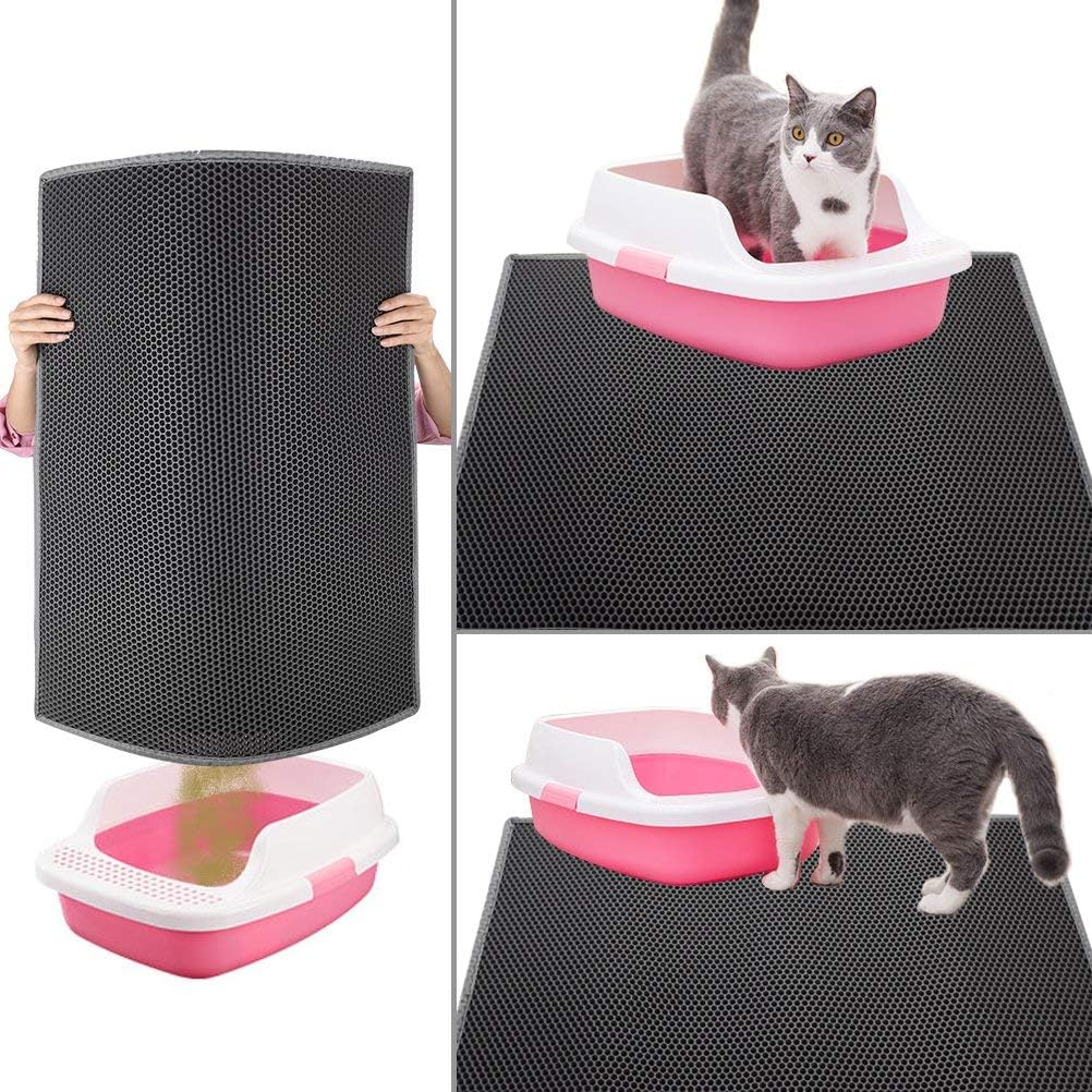 Cat Litter Mat Double Layer Waterproof Urine Proof Trapping Mat